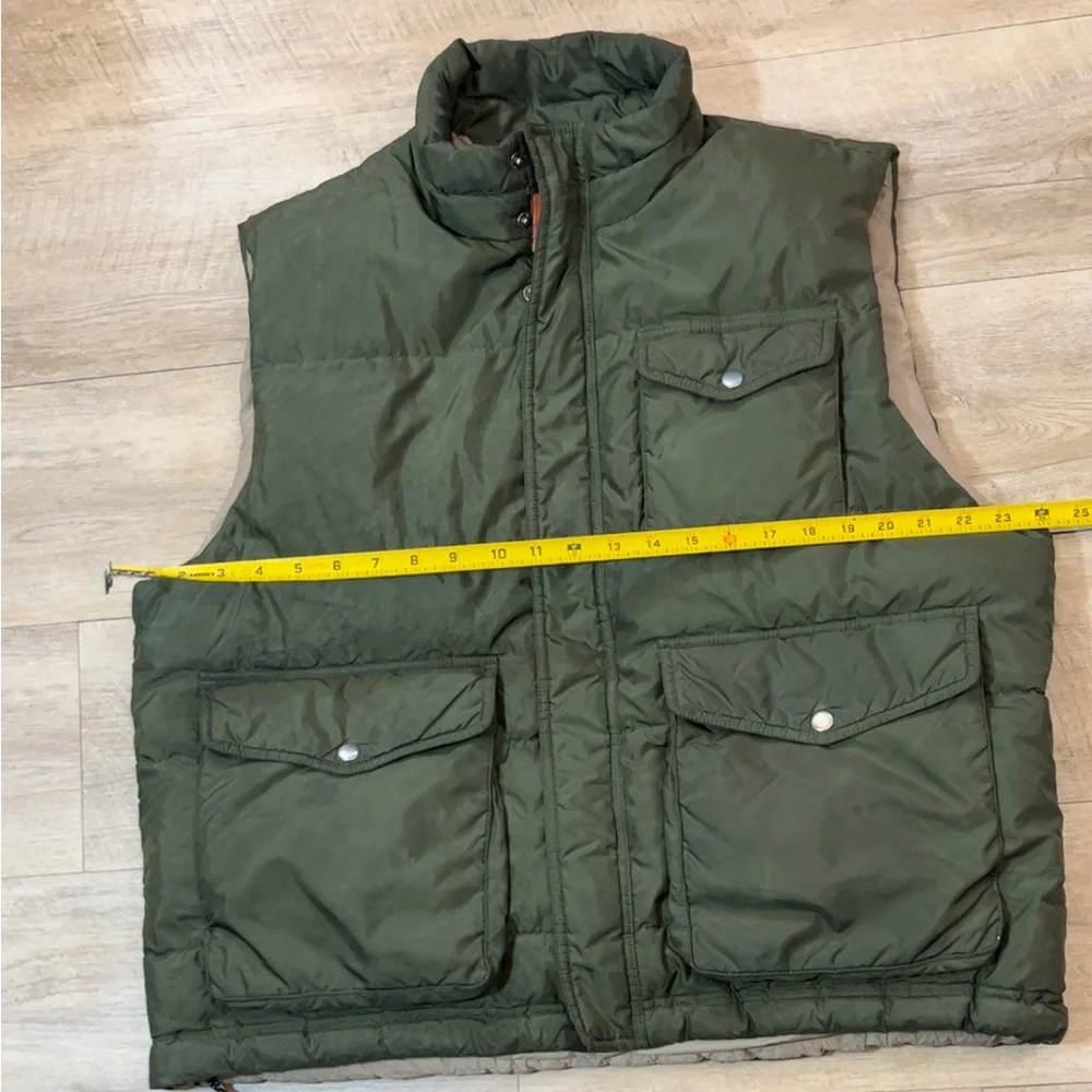 J. Crew Men’s Down Insulated Full Zip Puffer Vest Size XL